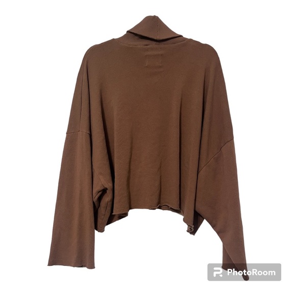American Eagle | Brown Cropped Turtleneck Sweater | XL - Picture 5 of 7